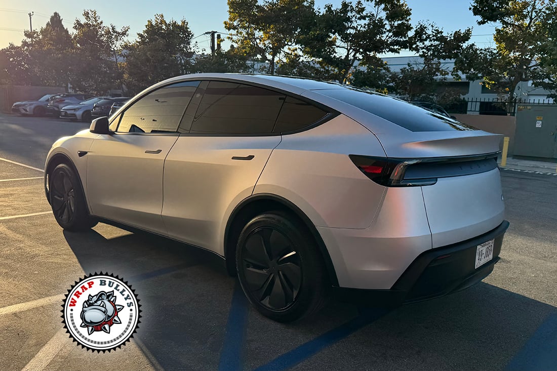 Tesla Model Y Juniper with Satin Silver Color PPF in Gardena