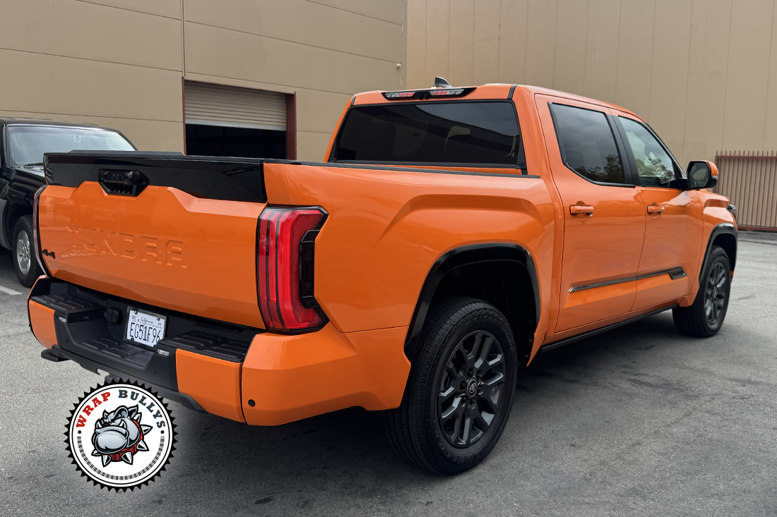 3M Burnt Orange Toyota Tundra car wrap South Bay
