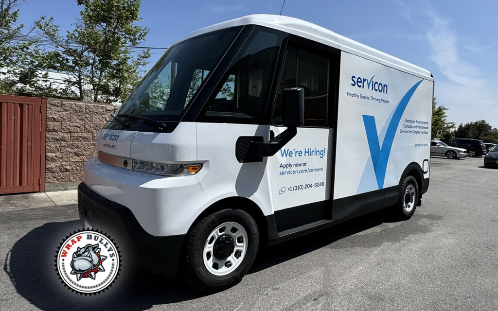 Servicon BrightDrop fleet wrap South Bay