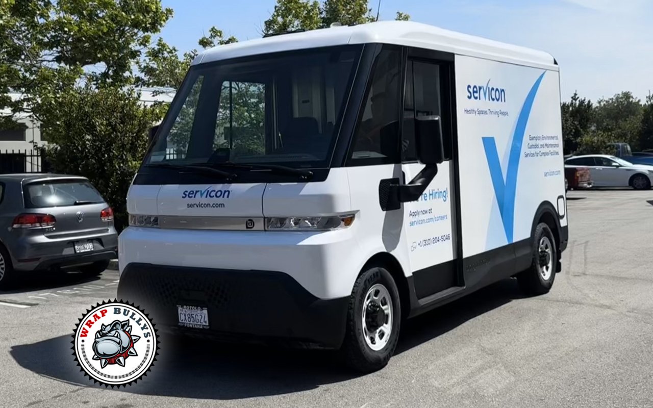 BrightDrop commercial van wrap Gardena