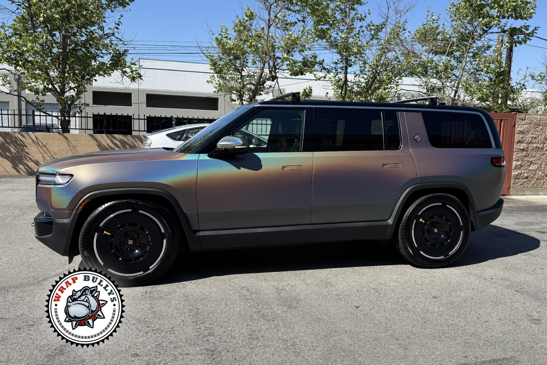 South Bay Rivian R1S 3M Satin Psychedelic finish