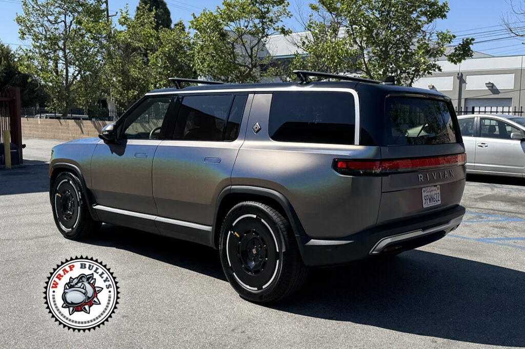 3M Satin Psychedelic wrap Redondo Beach Rivian R1T