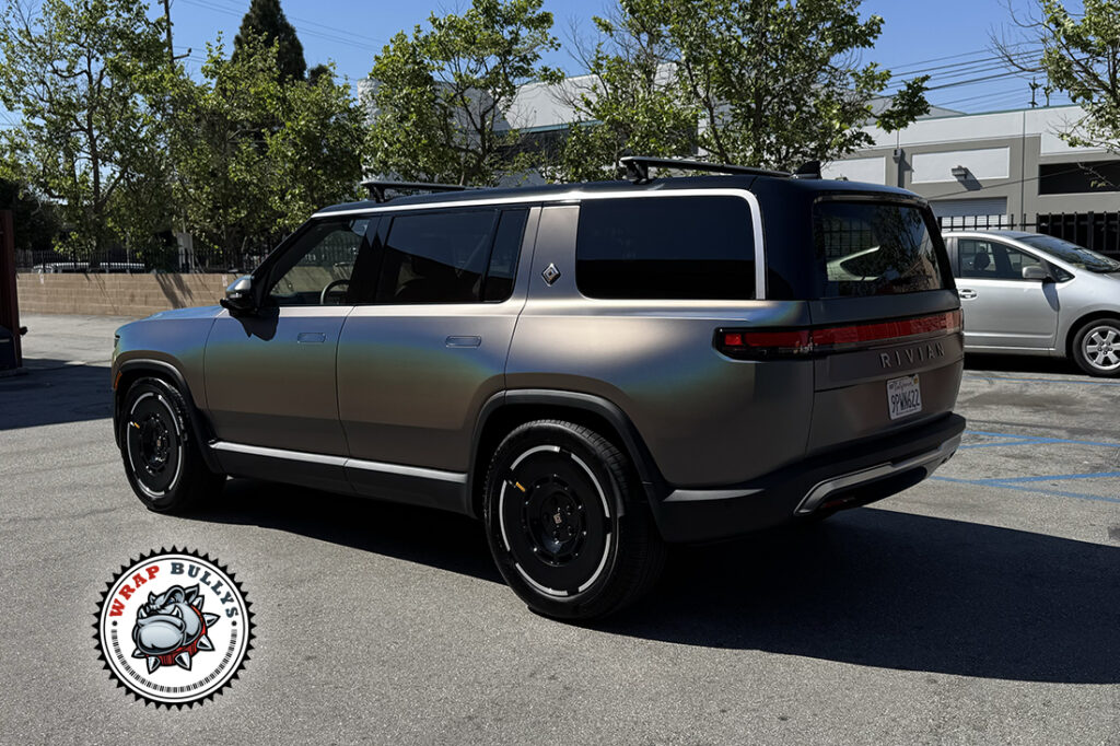 Manhattan Beach Rivian R1T 3M Satin Psychedelic wrap