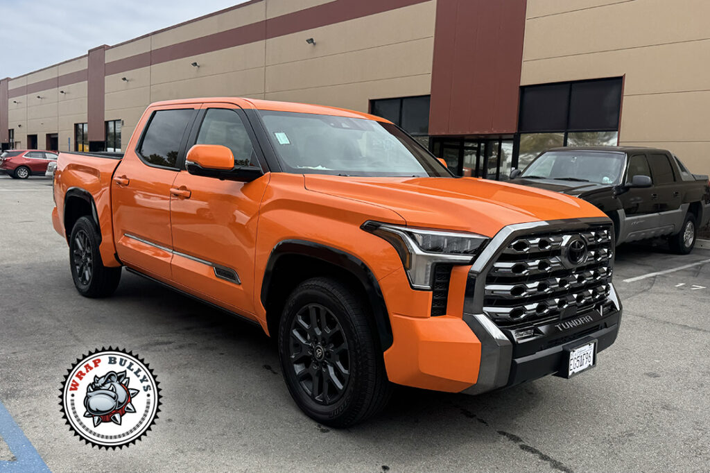 Toyota Tundra vehicle wrap project