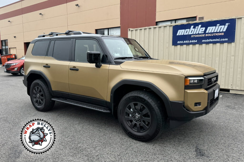 Toyota Land Cruiser protected with SunTek Matte PPF, front three-quarter view