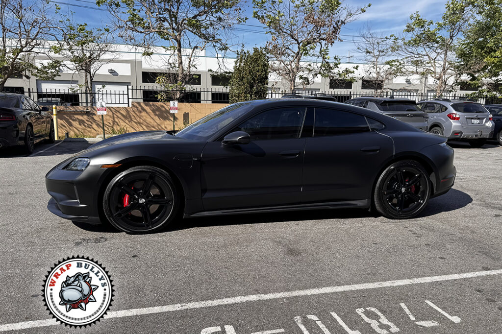 Porsche Taycan vehicle wrap project