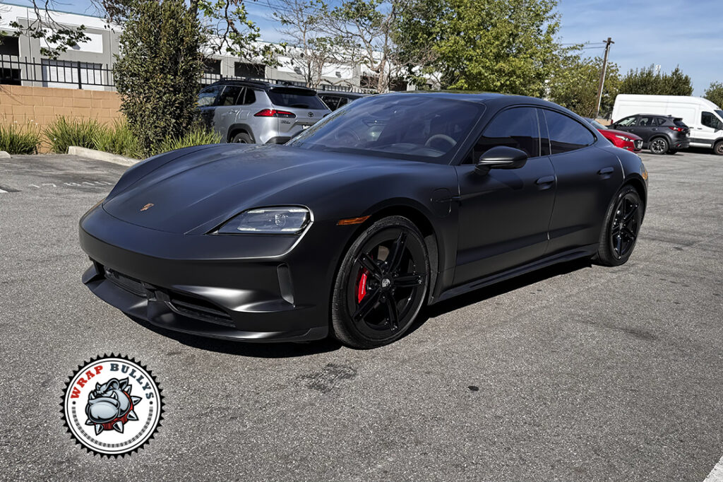 Porsche Taycan vehicle wrap project