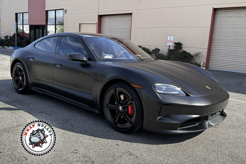 Porsche Taycan vehicle wrap project