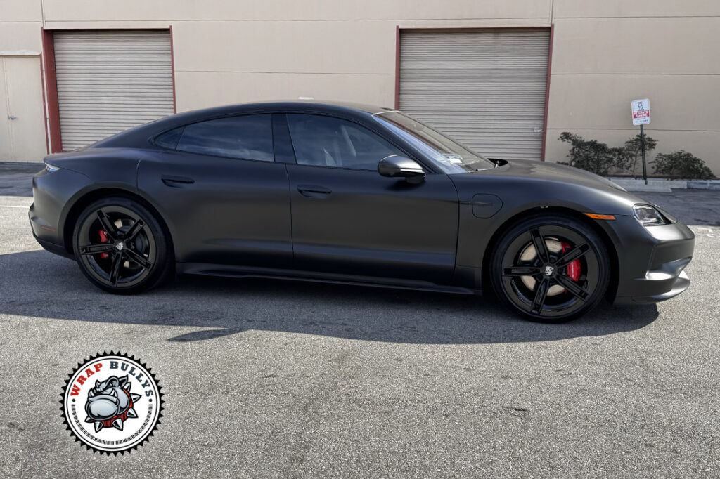 Porsche Taycan vehicle wrap project