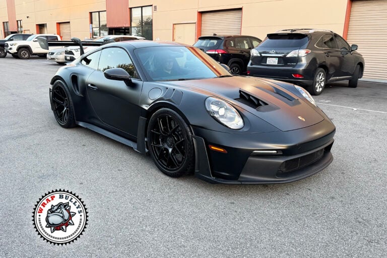 Porsche 911 GT3 RS Matte Stealth PPF Hood View