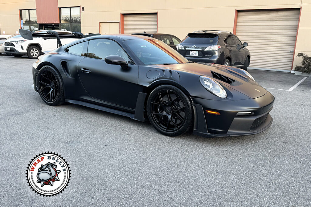 Porsche 911 GT3 RS Matte Stealth PPF Front View