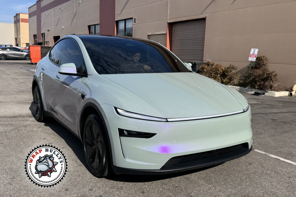 Tesla Model Y vehicle wrap project