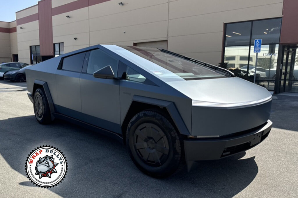 Tesla Cybertruck vehicle wrap project
