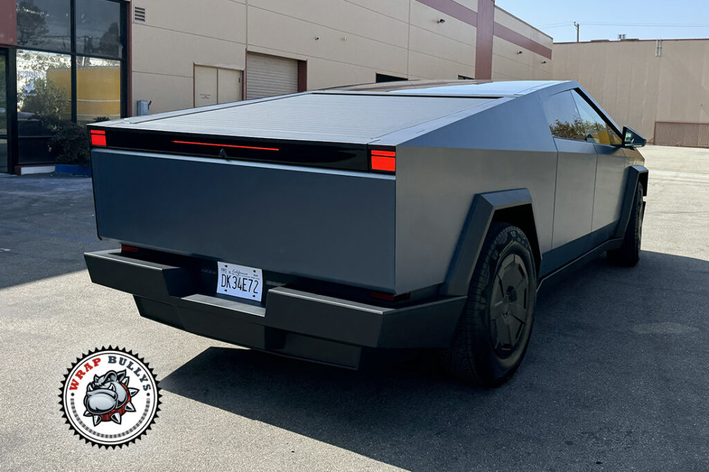 Tesla Cybertruck vehicle wrap project