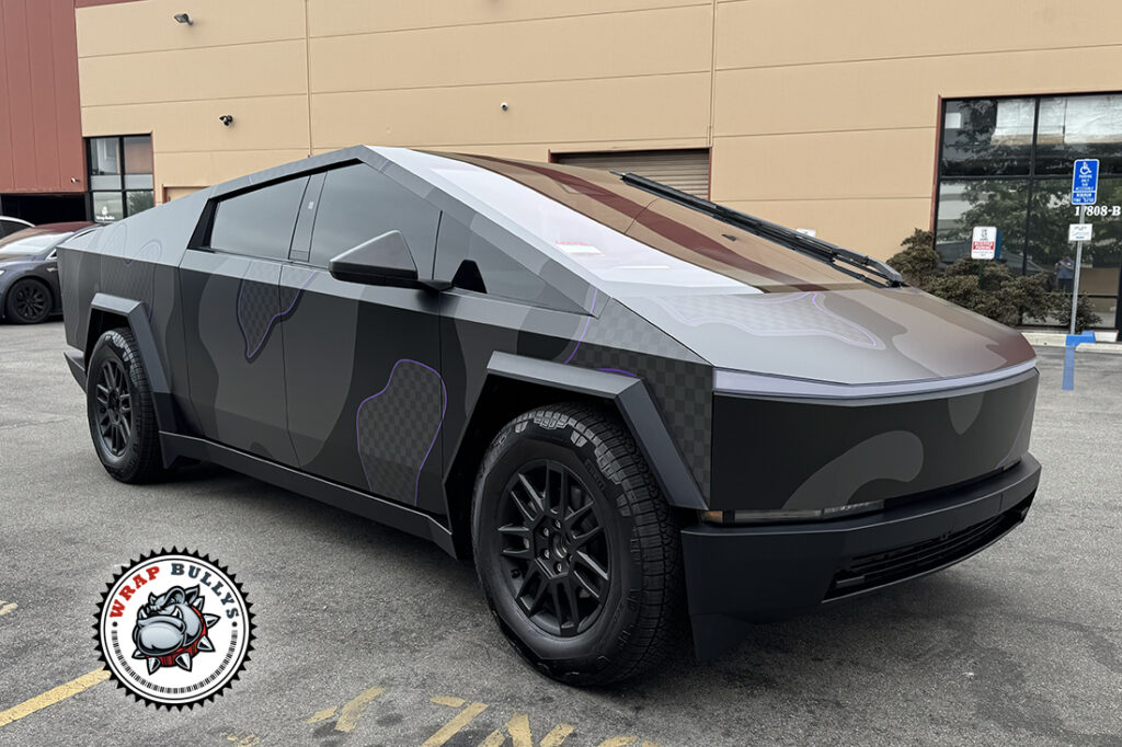 Tesla Cybertruck vehicle wrap project