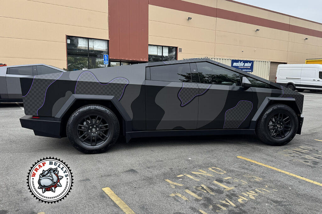 Tesla Cybertruck vehicle wrap project