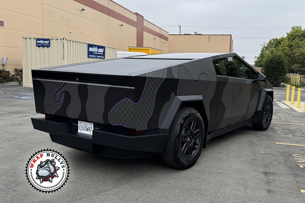 Tesla Cybertruck vehicle wrap project