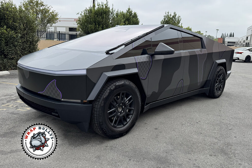 Tesla Cybertruck vehicle wrap project