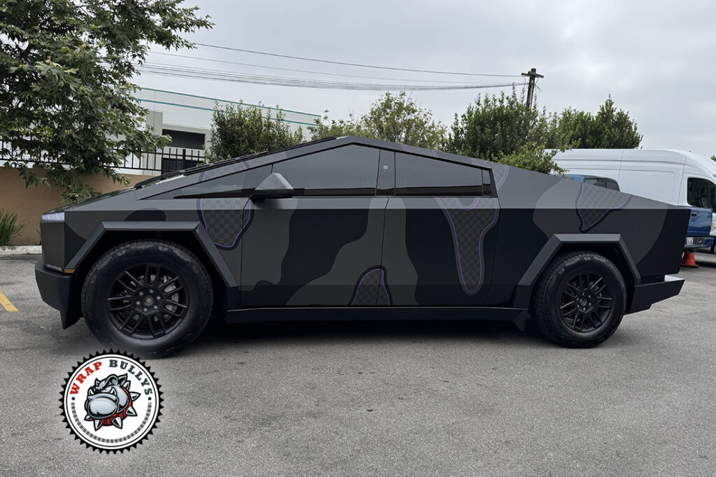 Tesla Cybertruck vehicle wrap project