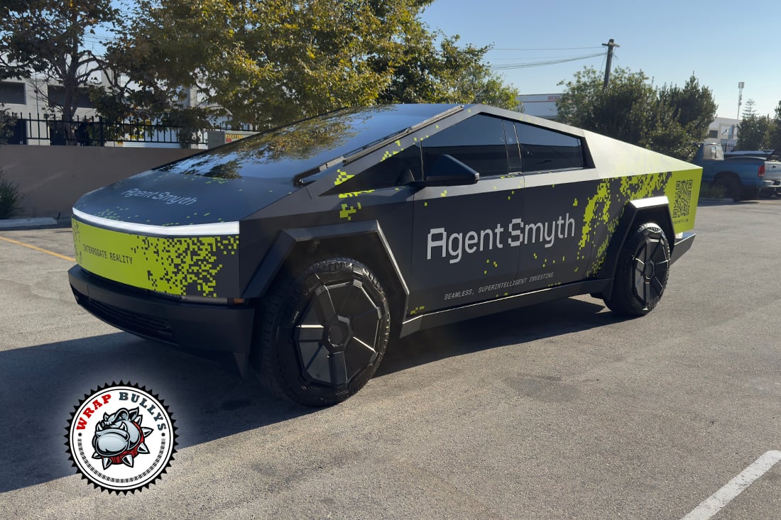 Cybertruck Business Wrap driver front