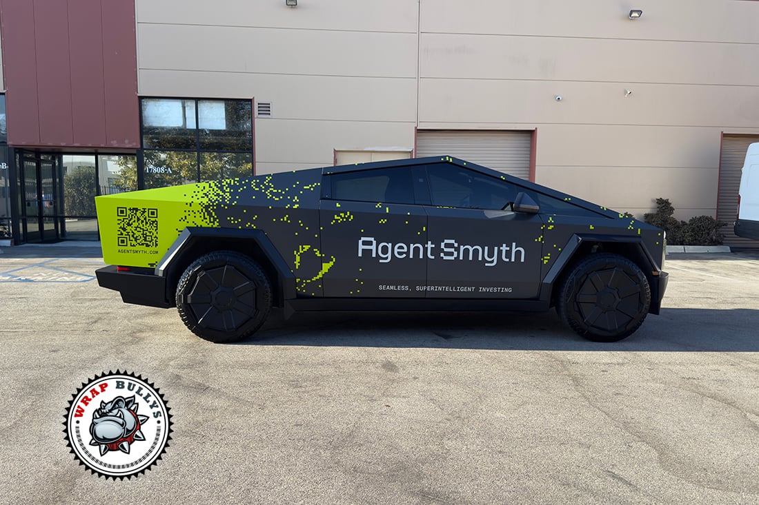 Cybertruck Business Wrap passenger side