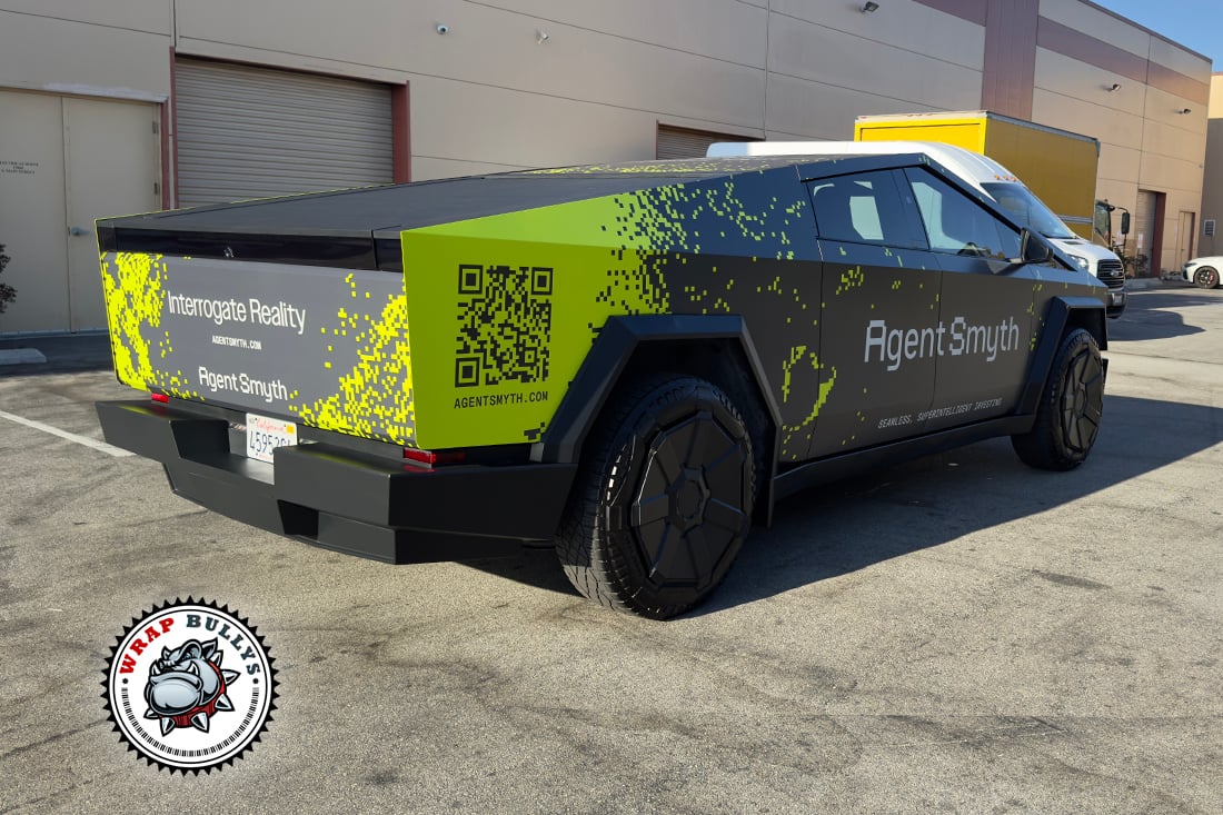 Cybertruck Business Wrap rear