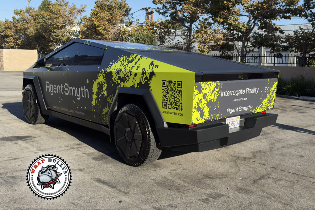 Cybertruck Business Wrap side