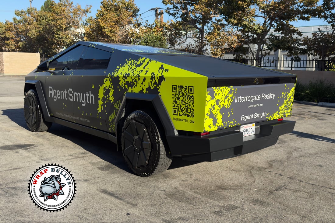 Cybertruck Business Wrap side