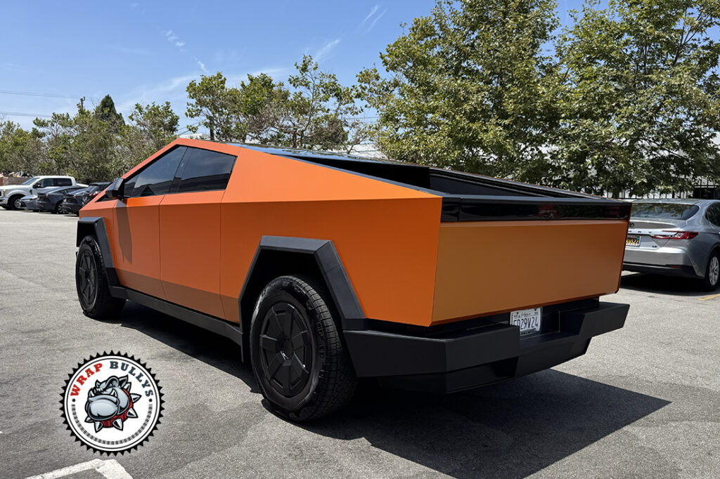 Tesla Cybertruck vehicle wrap project