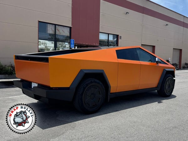 Orange Gold Color PPF Cybertruck Wrap