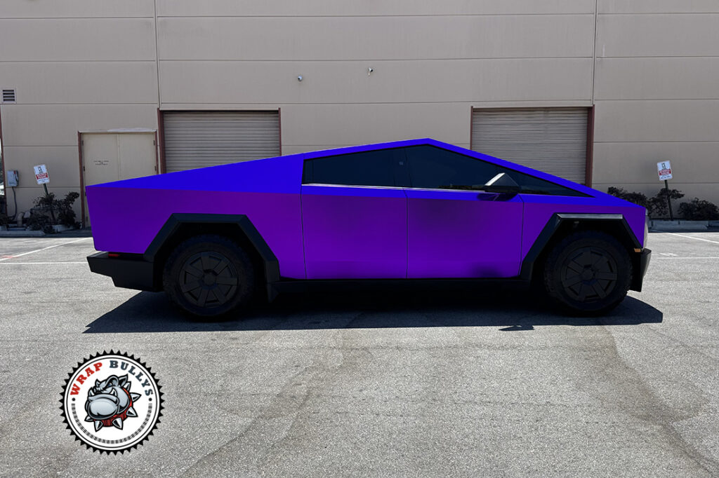 Tesla Cybertruck vehicle wrap project