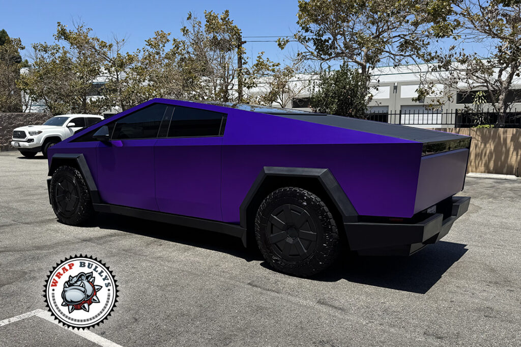 Tesla Cybertruck vehicle wrap project